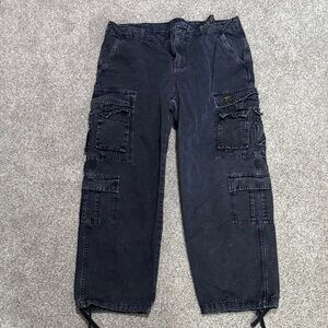 Zara Men's Dark Gray Cargo Pants